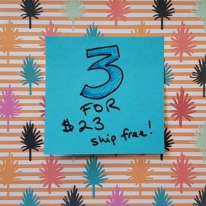 3 items for 23 bucks, ship free!